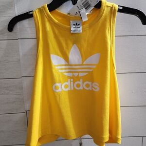 Adidas Yellow Crop Top